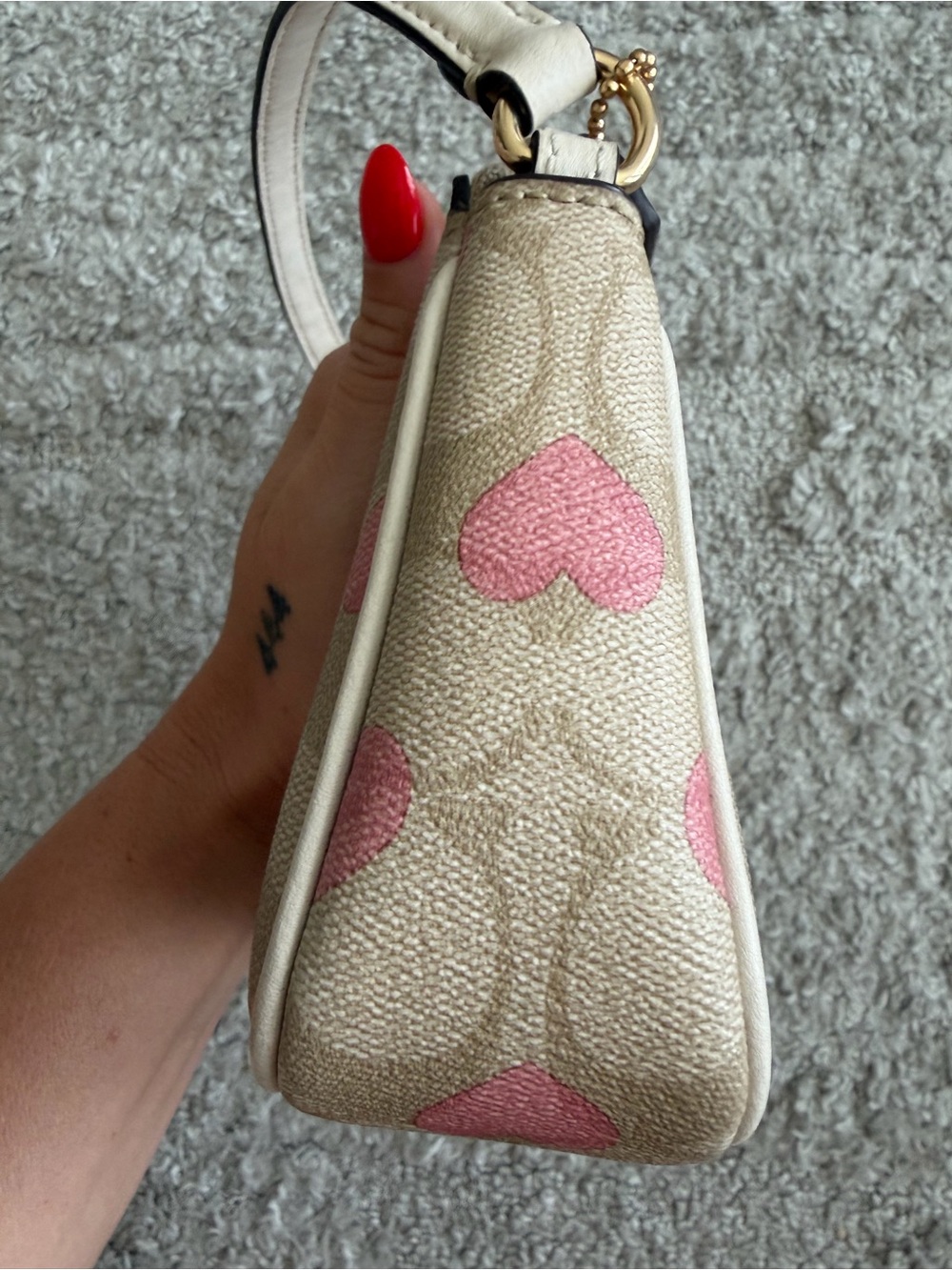 FUC Coach Nolita 19 2024 Pink Heart Signature Canvas - Picture 4 of 10